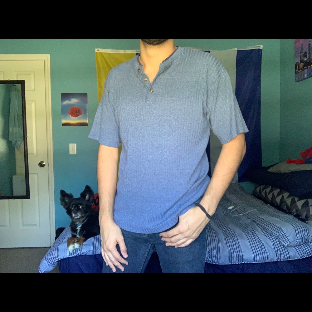 VINTAGE STYLE GEORGE HENLEY 👕